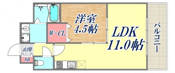 グレンパーク兵庫駅前の物件間取画像